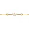 Luvmyjewelry North Star Crescent Bangle Bracelet In Gold