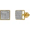 Luvmyjewelry Ocaso 10k Yellow Gold Diamond Unisex Earrings In 10k Yellow Gold
