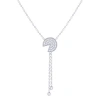 Luvmyjewelry Pac Man Candy Sterling Silver Diamond Lariat Necklace