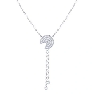 Luvmyjewelry Pac Man Candy Sterling Silver Diamond Lariat Necklace