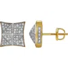Luvmyjewelry Paz 10k Yellow Gold Diamond Unisex Earrings In 10k Yellow Gold