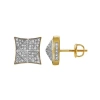 Luvmyjewelry Pureza 10k Yellow Gold Diamond Unisex Earrings In 10k Yellow Gold