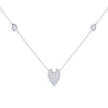 Luvmyjewelry Raindrop Sterling Silver Diamond Necklace