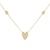Luvmyjewelry Raindrop Sterling Silver Diamond Necklace In Yellow