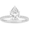 Luvmyjewelry Rania 14k White Gold Pear Lab Grown Diamond Hidden Halo Engagement Ring In 14k White Gold