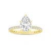 Luvmyjewelry Rania 14k Yellow Gold Pear Lab Grown Diamond Hidden Halo Engagement Ring In 14k Yellow Gold