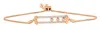 Luvmyjewelry Rectangular Kinetic Trio Slider Bolo Adjustable Diamond Bracelet In 14k Gold In 14k Rose Gold