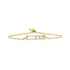 Luvmyjewelry Rectangular Kinetic Trio Slider Bolo Adjustable Diamond Bracelet In 14k Gold In Yellow