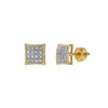 Luvmyjewelry Resplendor 10k Yellow Gold Diamond Unisex Earrings - 0.11 Cts In Yellow