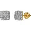 Luvmyjewelry Saudade 10k Yellow Gold Diamond Unisex Earrings In 10k Yellow Gold