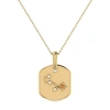 Luvmyjewelry Scorpio Citrine & Diamond Necklace In 14k Yellow Gold In 14k Yellow Gold