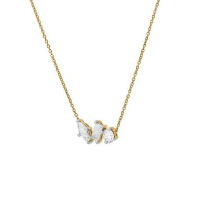 Luvmyjewelry Selara 14k Gold Lab Grown Diamond Necklace