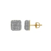 Luvmyjewelry Sensato 10k Yellow Gold Diamond Unisex Earrings In 10k Yellow Gold