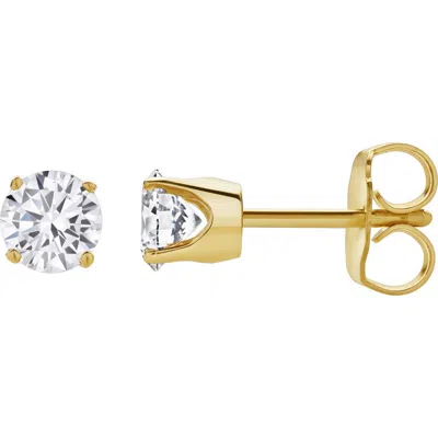 Luvmyjewelry Seraph 14k Gold Lab Grown Round Solitaire Diamond Earrings In 14k Yellow Gold