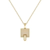 Luvmyjewelry Sidewalk Square Diamond Pendant In 14k Yellow Gold Vermeil On Sterling Silver In 14kt Gold Vermeil On Sterling