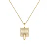 Luvmyjewelry Sidewalk Square Diamond Pendant In 14k Yellow Gold Vermeil On Sterling Silver In Yellow