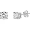 Luvmyjewelry Silla 14k Gold Lab Grown Round Solitaire Diamond Earrings In 14k White Gold