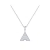 Luvmyjewelry Skyscraper Triangle Diamond Pendant In Sterling Silver In Silver
