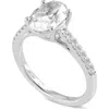 Luvmyjewelry Solce 14k Gold Oval Lab Grown Diamond Engagement Ring In Metallic