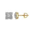 Luvmyjewelry Sombra 10k Yellow Gold Diamond Unisex Earrings - 0.26 Cts In Yellow