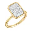 Luvmyjewelry Sophie 14k Gold Radiant Bezel Lab Grown Diamond Solitaire Engagement Ring