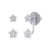 LUVMYJEWELRY LUVMYJEWELRY STAR DUO STERLING SILVER DIAMOND STUD EARRING