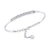 Luvmyjewelry Starry Lane Sterling Silver Diamond Bangle In Silver