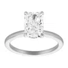 Luvmyjewelry Tia 14k Gold Radiant Lab Grown Diamond Hidden Halo Ring - 2.1 Ct In Metallic