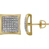 Luvmyjewelry Travessura 10k Yellow Gold Diamond Unisex Earrings In 10k Yellow Gold