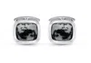 Luvmyjewelry Tree Agate Sterling Silver Men Cufflinks In Silver