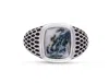 Luvmyjewelry Tree Agate Sterling Silver Men Signet Ring In Silver