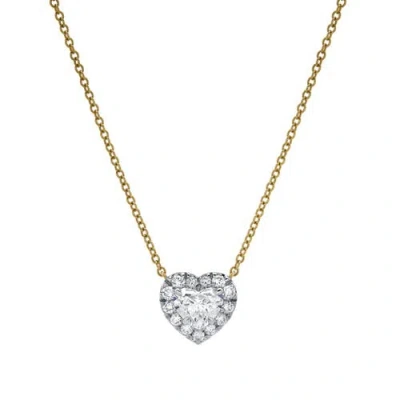 Luvmyjewelry Valentina 14k Gold Heart Necklace