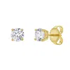 Luvmyjewelry Valeria 14k Gold Lab Grown Round Solitaire Diamond Earrings - 0.75 Ct In Yellow