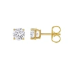 Luvmyjewelry Valeria 14k Gold Lab Grown Round Solitaire Diamond Earrings In 14k Yellow Gold