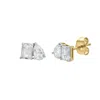 Luvmyjewelry Valessa 14k Gold Lab Grown Diamond Toi Et Moi Earrings In Gold