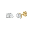 Luvmyjewelry Valessa 14k Gold Lab Grown Diamond Toi Et Moi Earrings In Gold