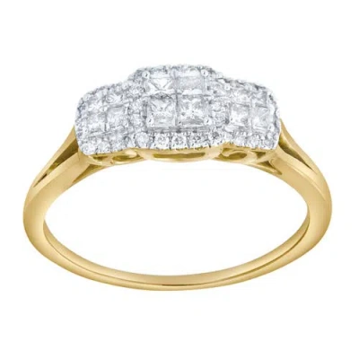 Luvmyjewelry Varenne 0.35 Ct 10k Gold Diamond Ring