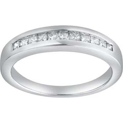 Luvmyjewelry Velisse 0.60 Ct 10k Gold Diamond Band In Silver