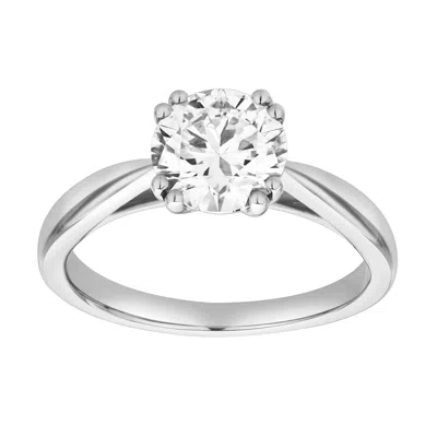 LUVMYJEWELRY VELORA 14K GOLD ROUND LAB GROWN DIAMOND SOLITAIRE RING - 1.5 CT