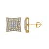 Luvmyjewelry Vontade 10k Yellow Gold Diamond Unisex Earrings - 0.32 Cts In Yellow
