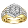 Luvmyjewelry World Champ 14k Yellow Gold Diamond Men Statement Ring - 1.45ct. In Yellow