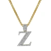 Luvmyjewelry Z Initial Diamond Pendant 10k Yellow Gold In 10k Yellow Gold