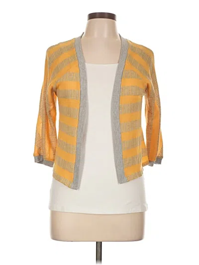 Pre-owned Lux Cardigan Sweater In Yellow