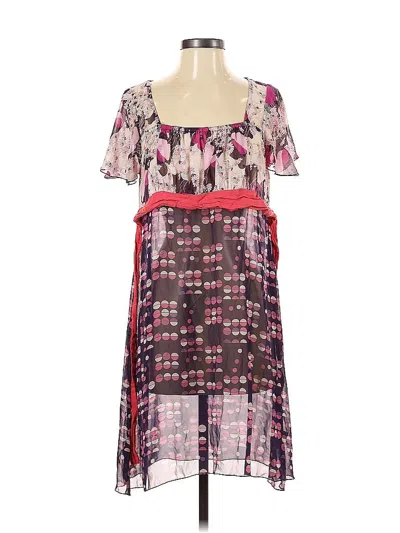 Pre-owned Lux Casual Dress In Purple