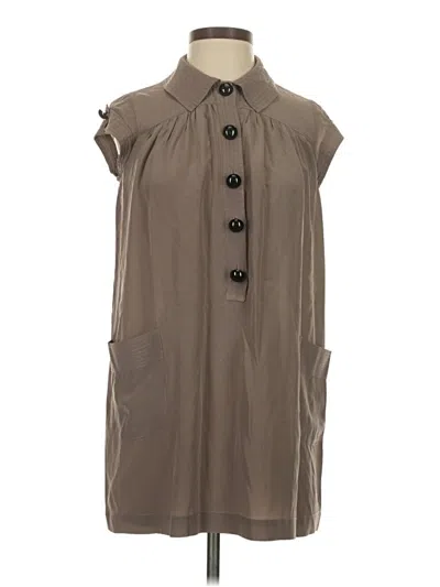 Pre-owned Lux Casual Dress In Tan