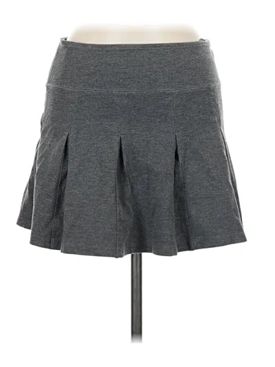 Pre-owned Lux Casual Skirt In Gray