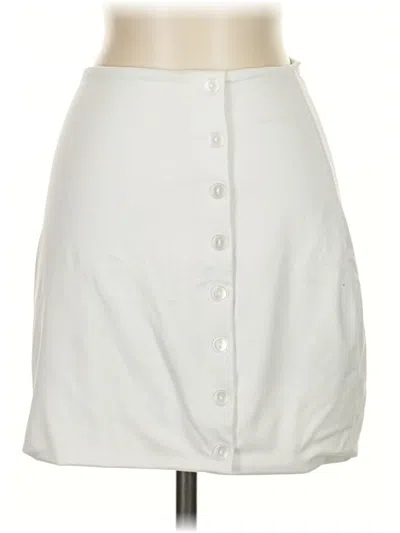 Pre-owned Lux Casual Skirt In White