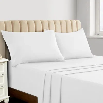 Lux Decor Collection Luxury 4-piece Rayon From Bamboo Sheet Set In White