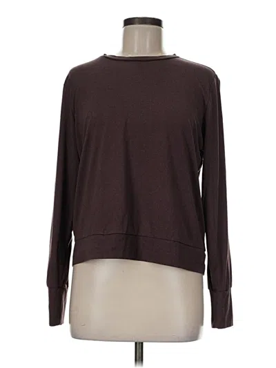 Pre-owned Lux Long Sleeve T-shirt In Brown