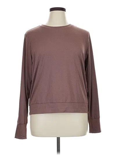 Pre-owned Lux Long Sleeve T-shirt In Brown